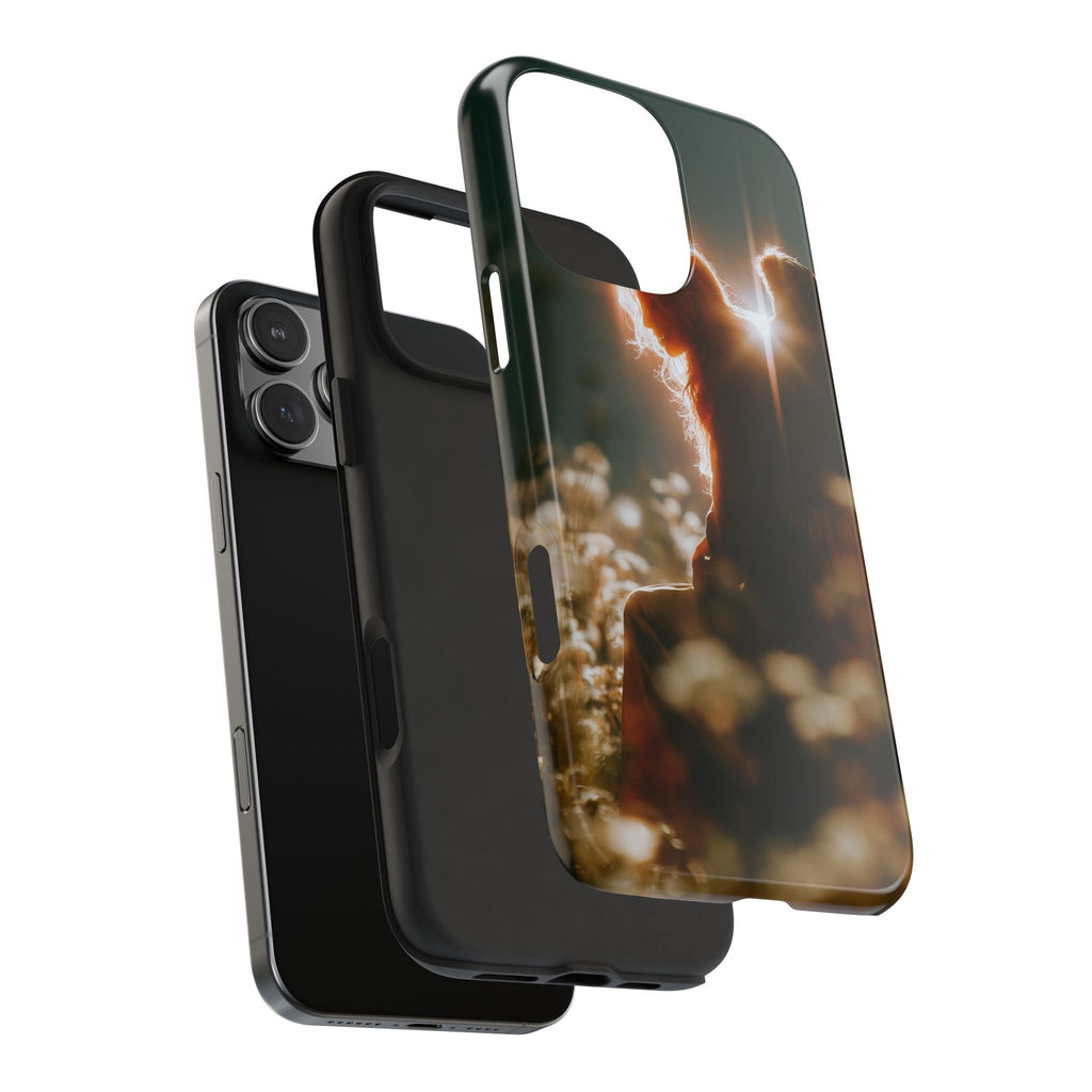 Thoughtful angel phone case