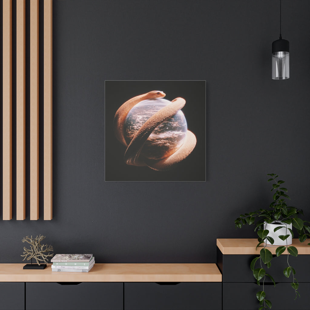 Evil world matte canvas print