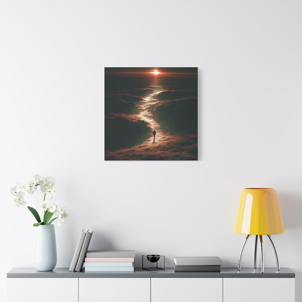Cloud walker matte canvas print