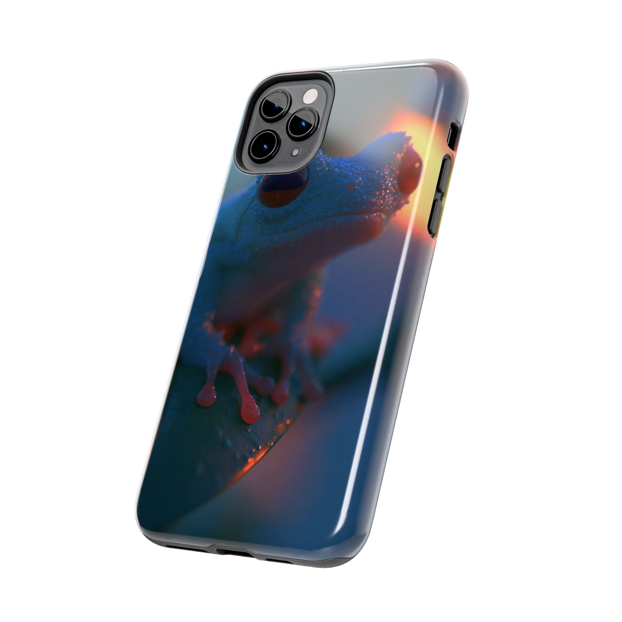 Sunset treefrog phone case