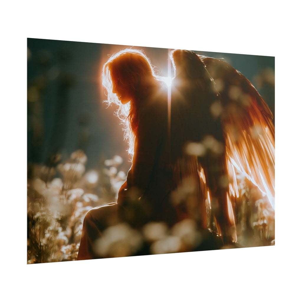 Thoughtful angel poster