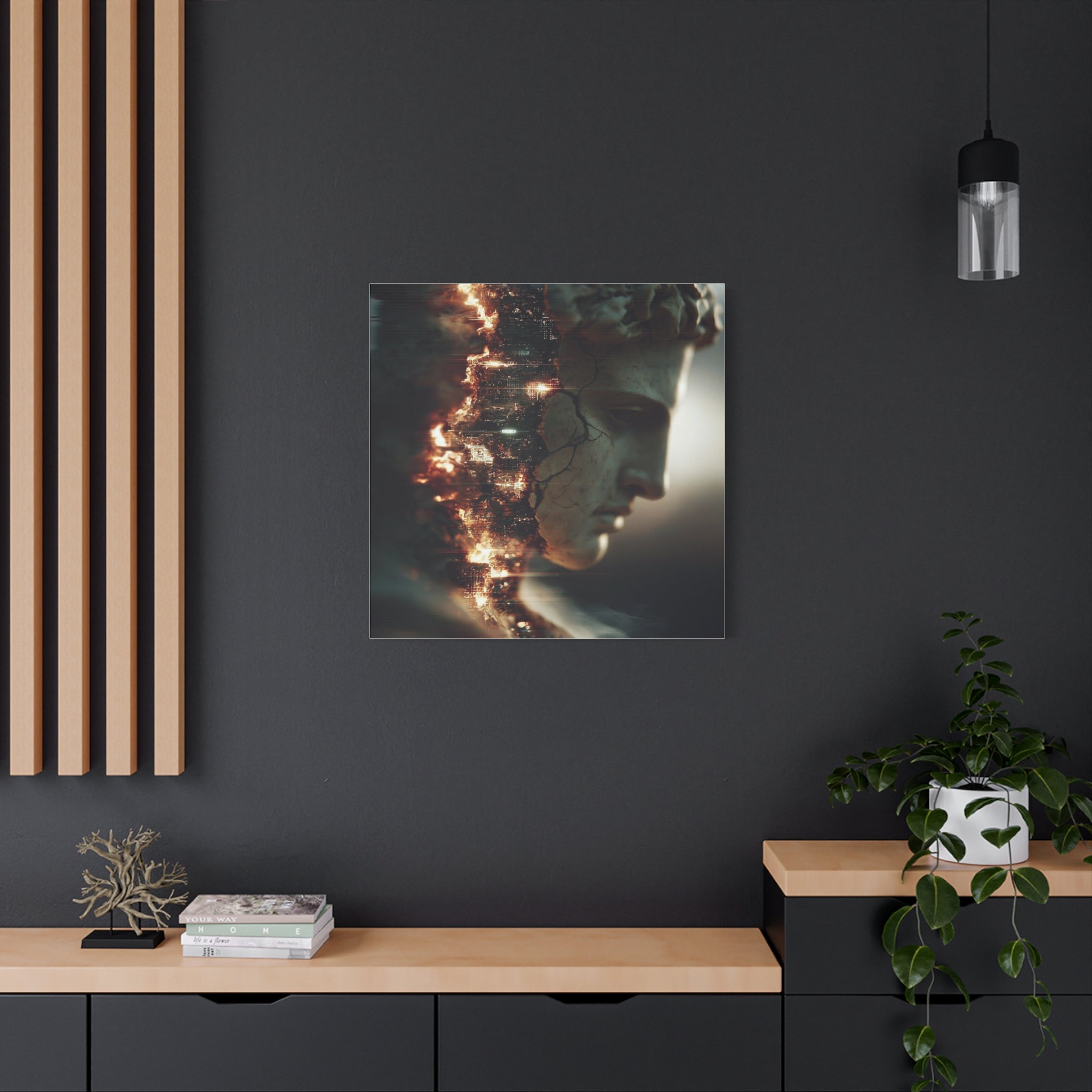 Entropy matte canvas print