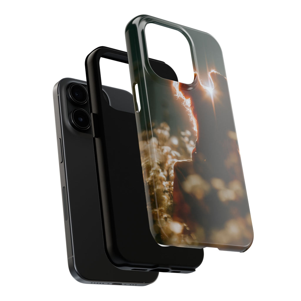 Thoughtful angel phone case