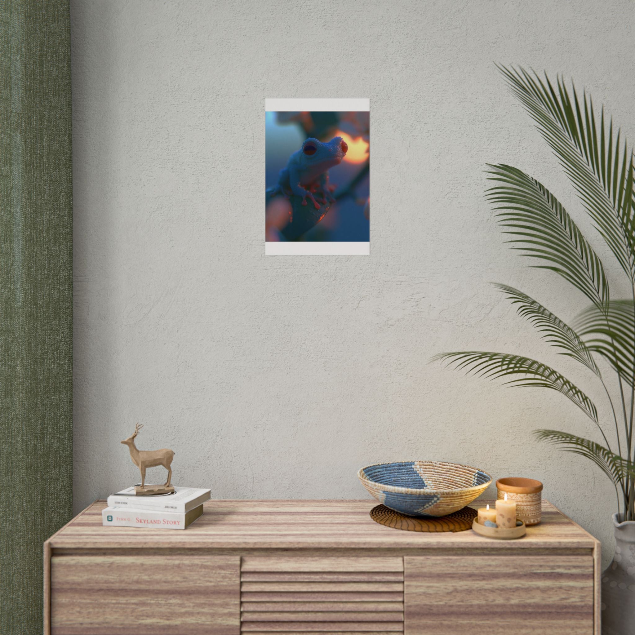 Sunset treefrog poster