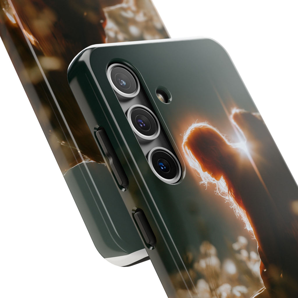 Thoughtful angel phone case