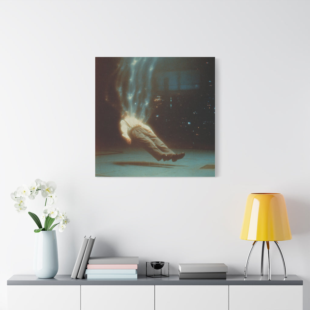 Energy drain matte canvas print