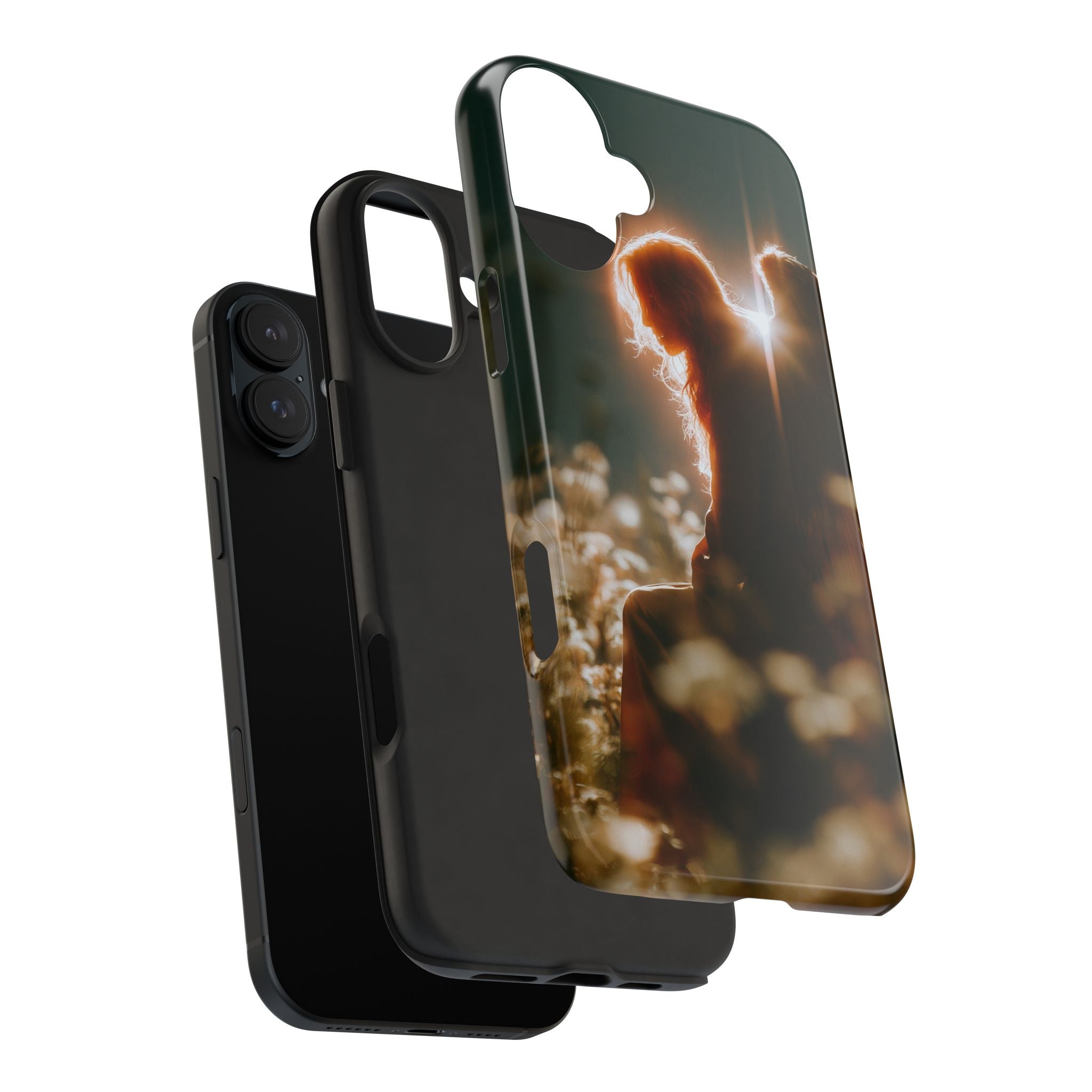 Thoughtful angel phone case