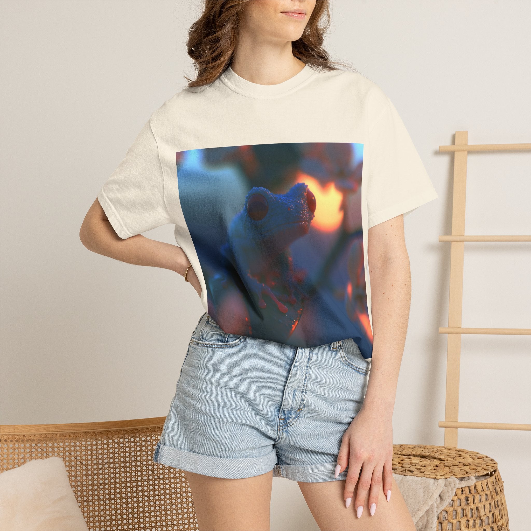 Sunset treefrog tee