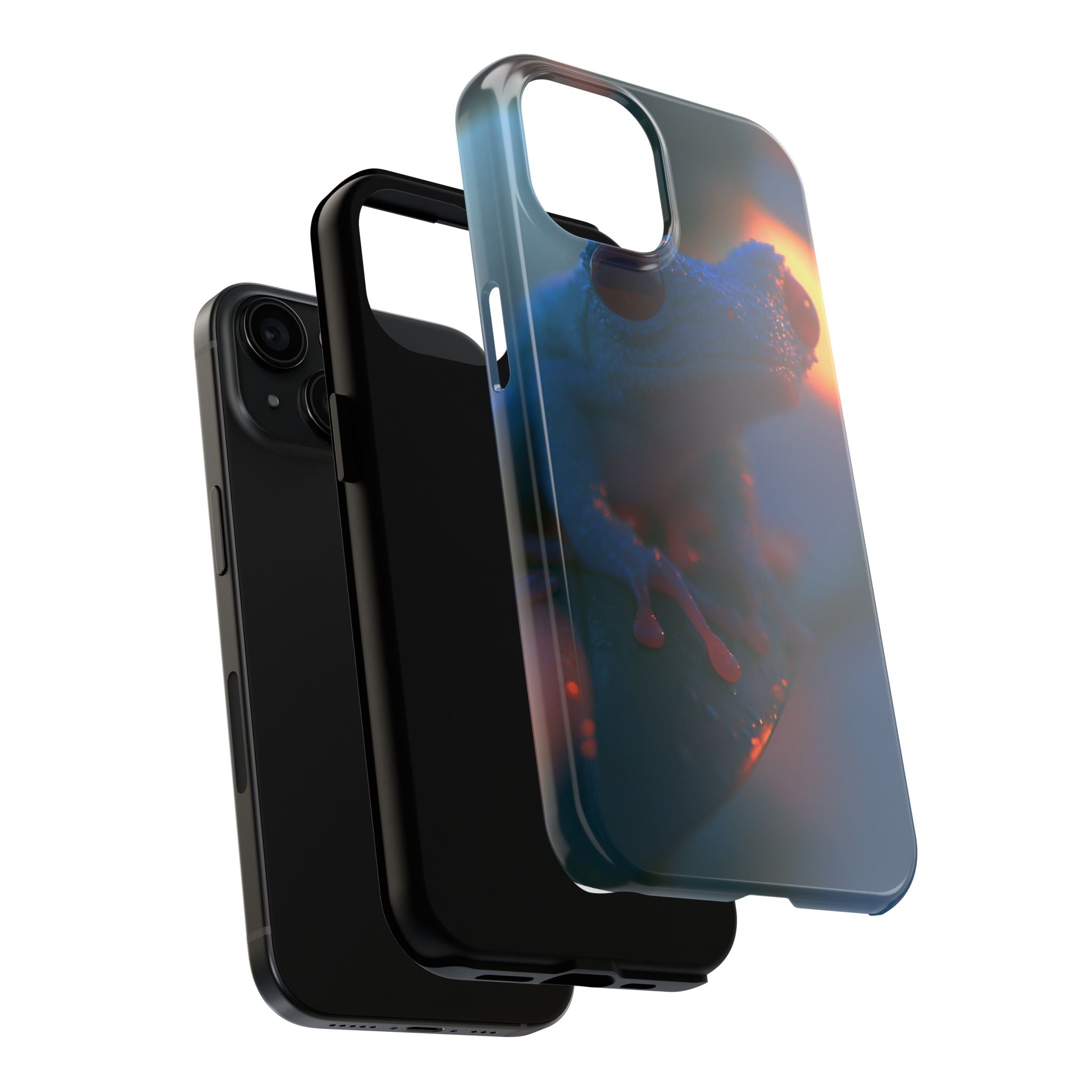 Sunset treefrog phone case