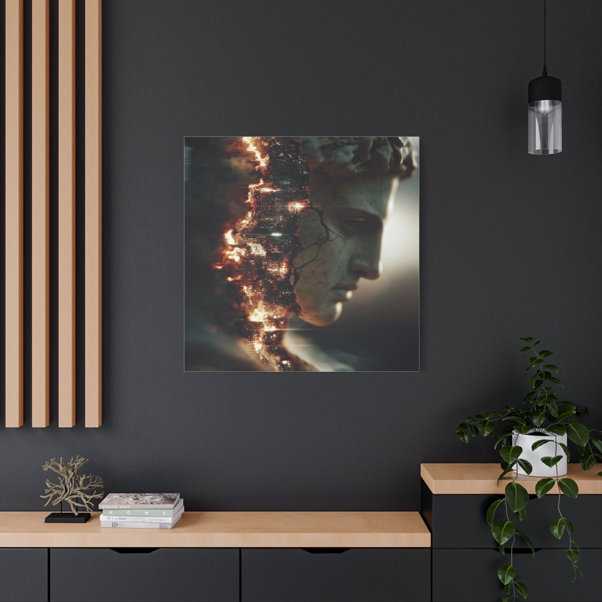 Entropy matte canvas print