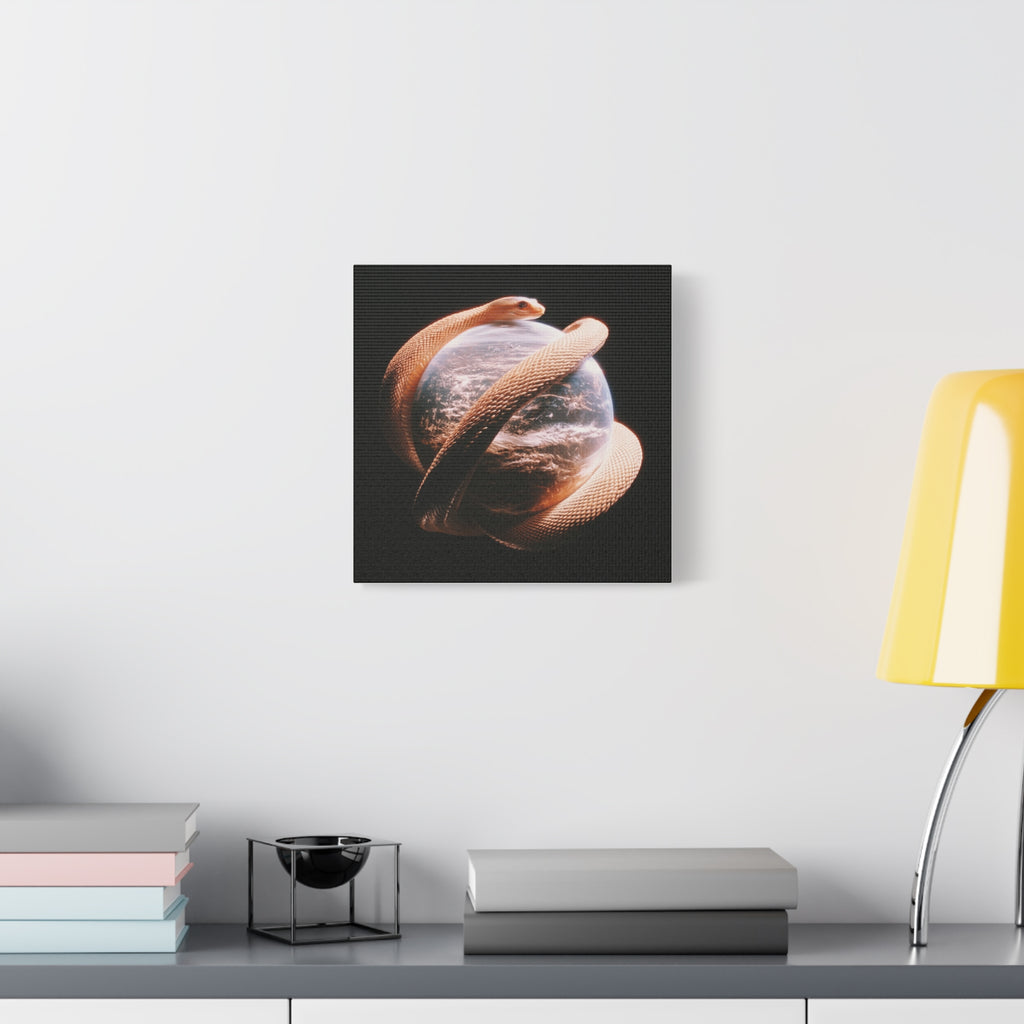 Evil world matte canvas print
