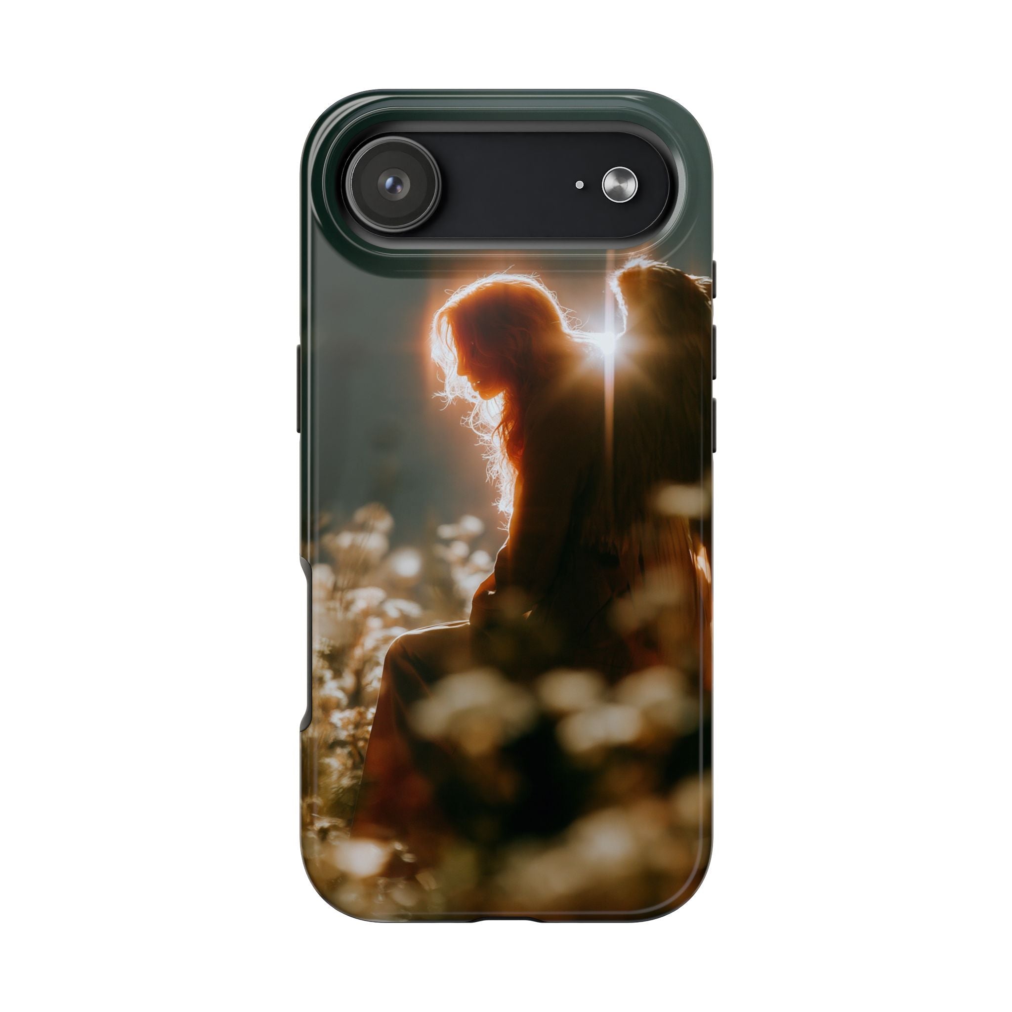 Thoughtful angel phone case
