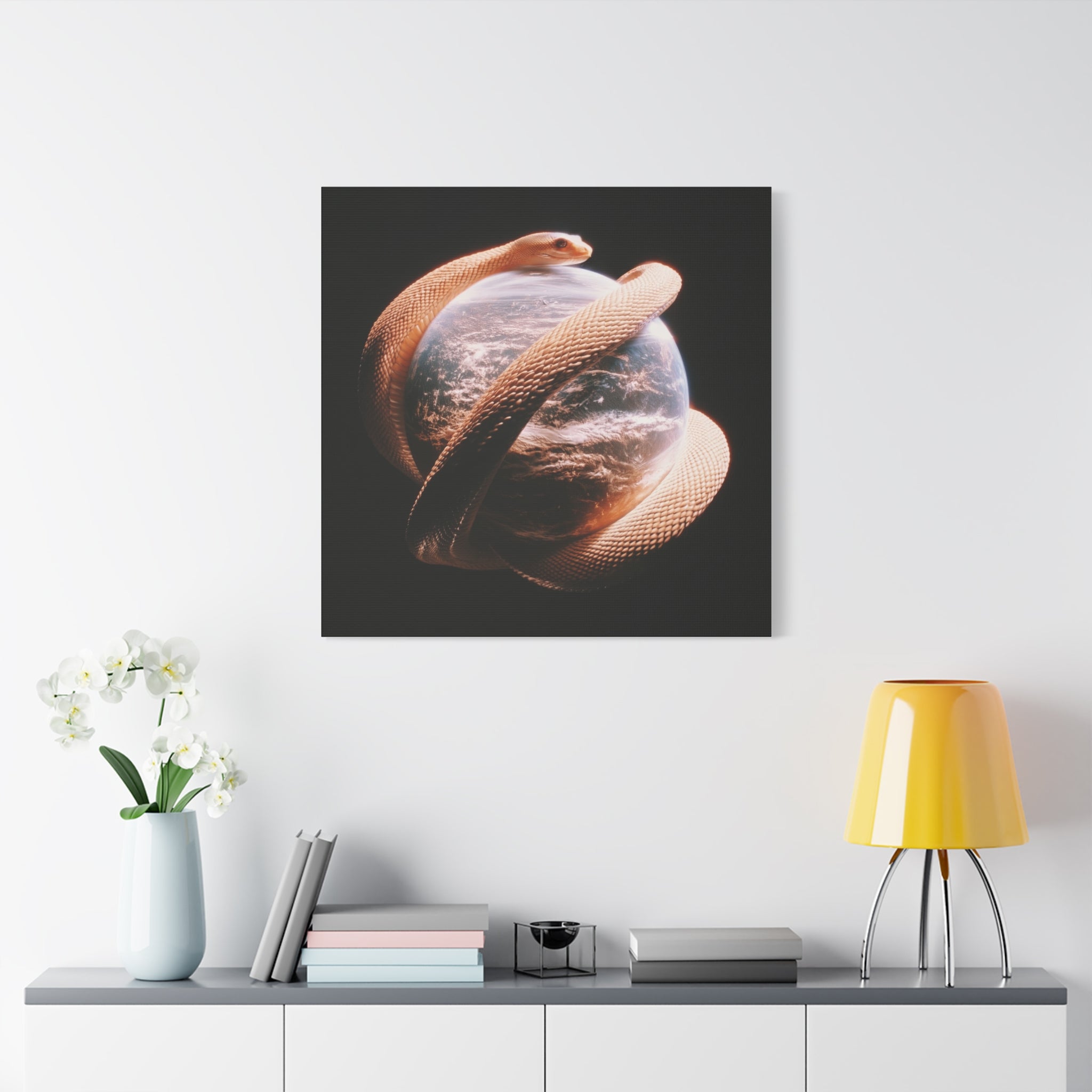 Evil world matte canvas print