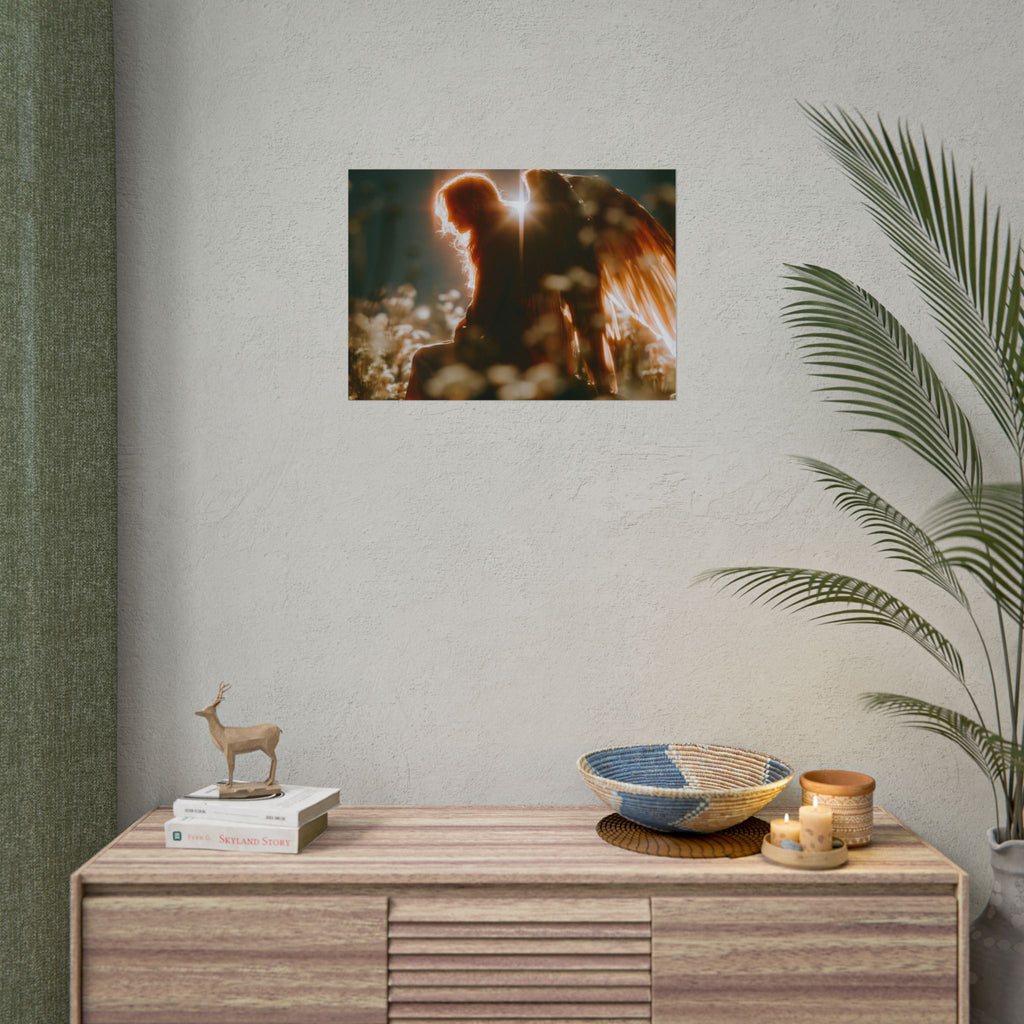 Thoughtful angel poster