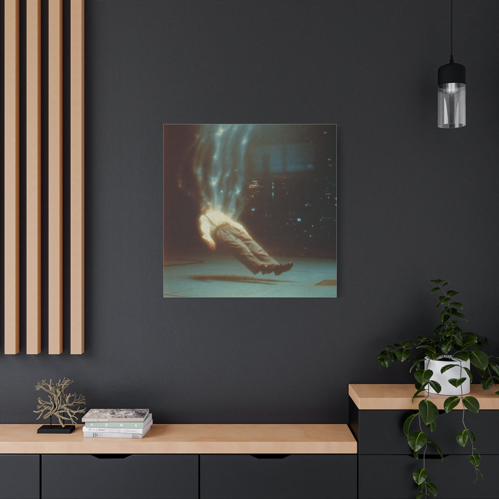 Energy drain matte canvas print