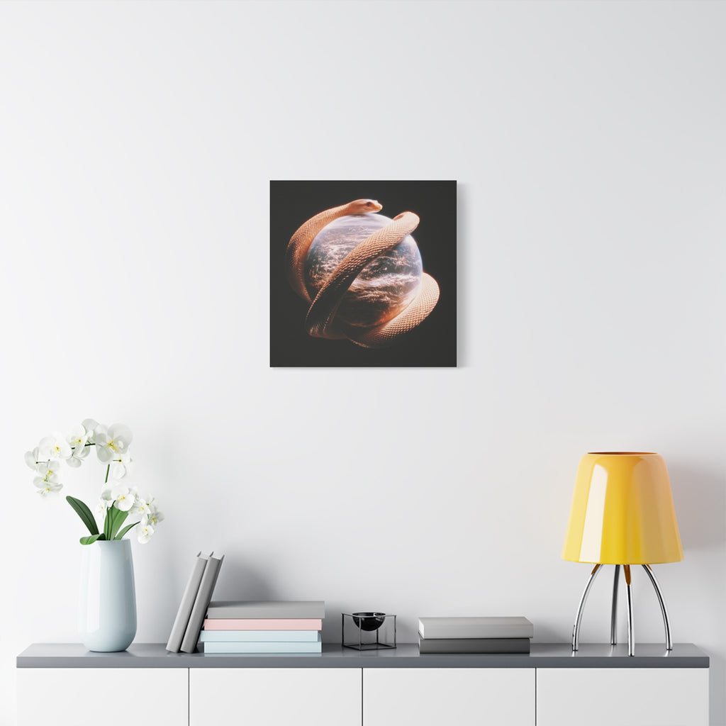 Evil world matte canvas print