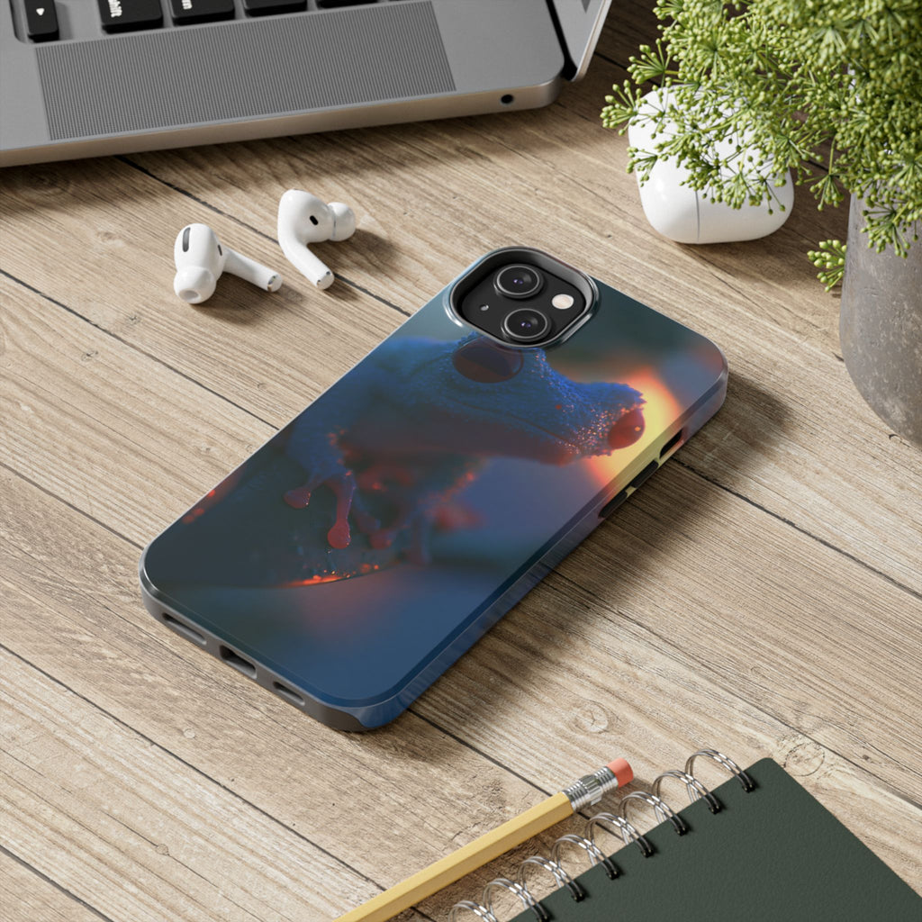 Sunset treefrog phone case
