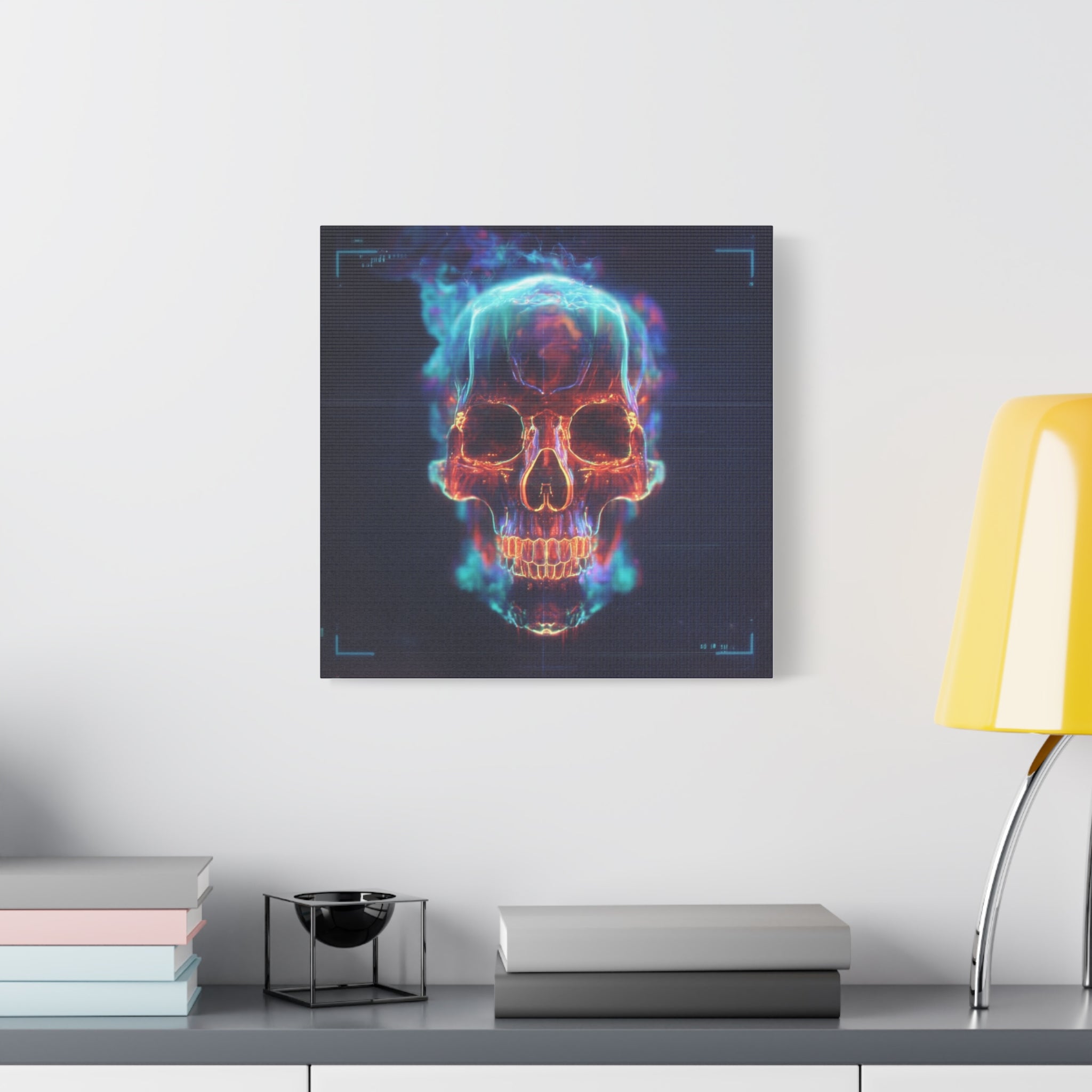 Heat signature matte canvas print