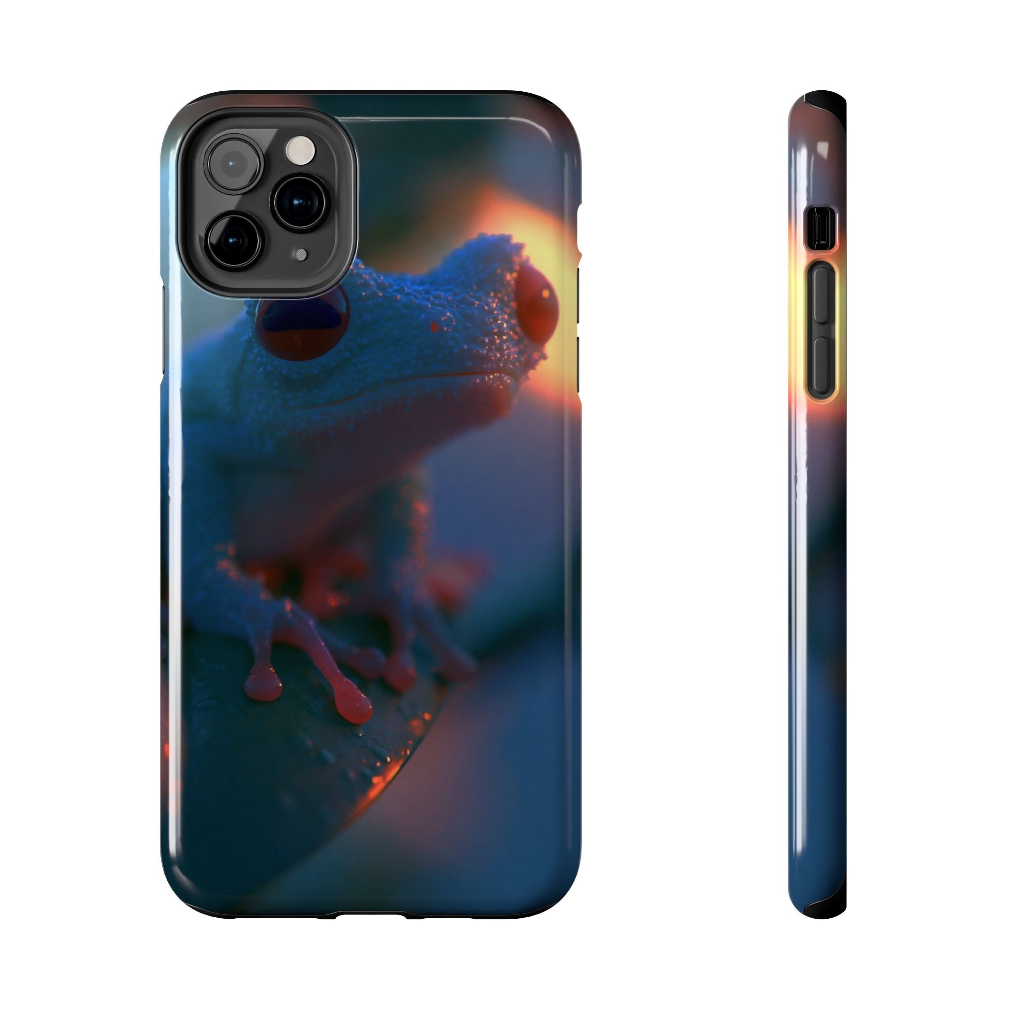 Sunset treefrog phone case