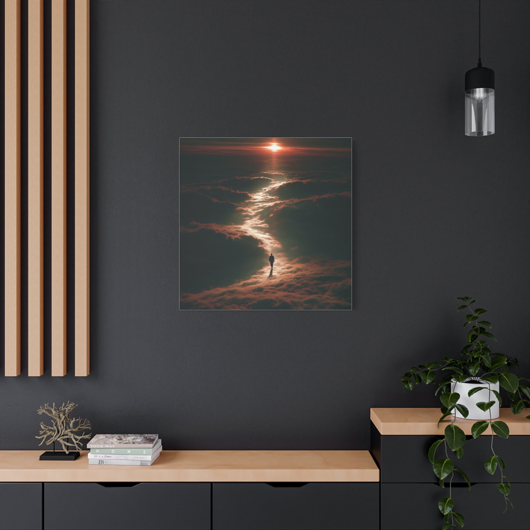Cloud walker matte canvas print