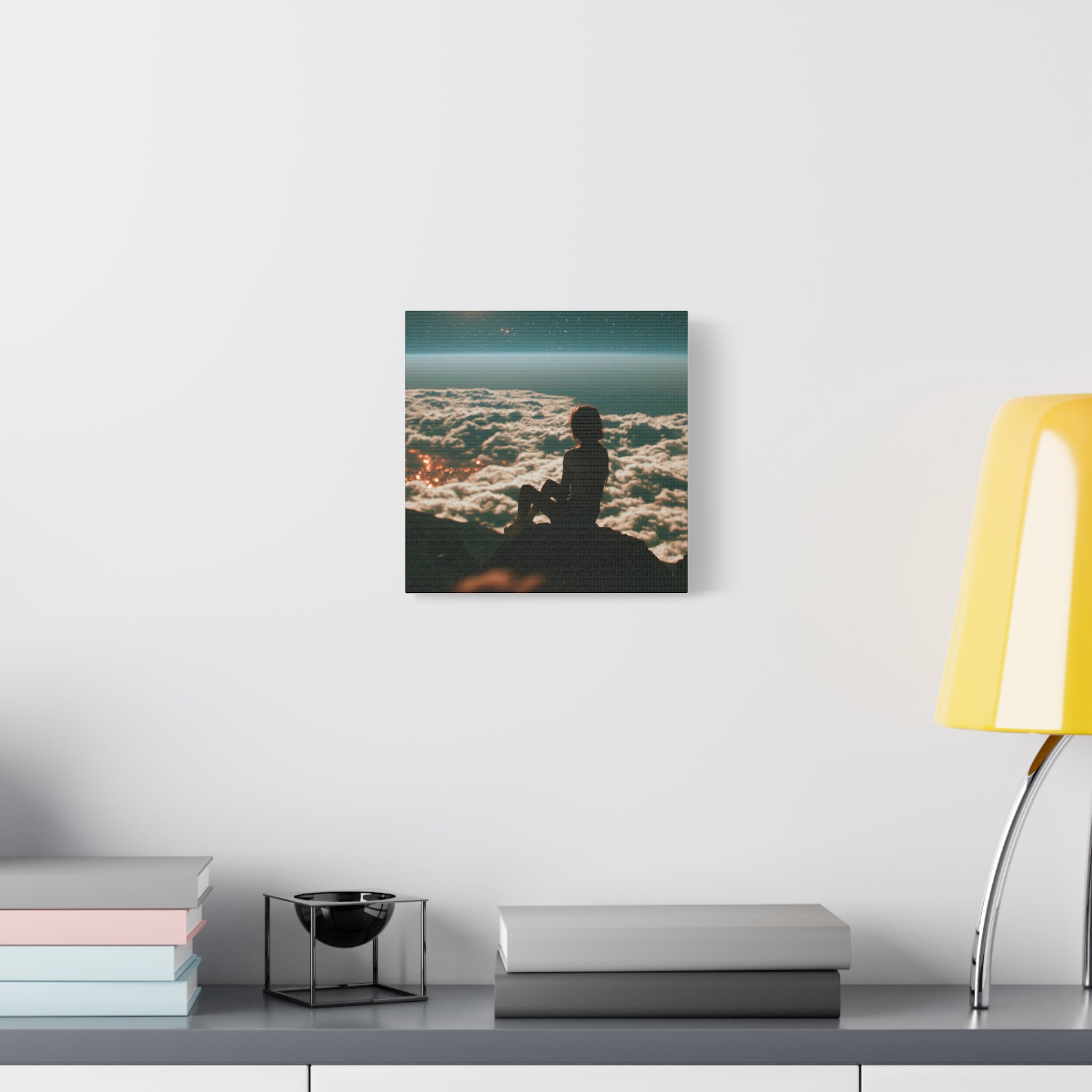 Lonely girl matte canvas print