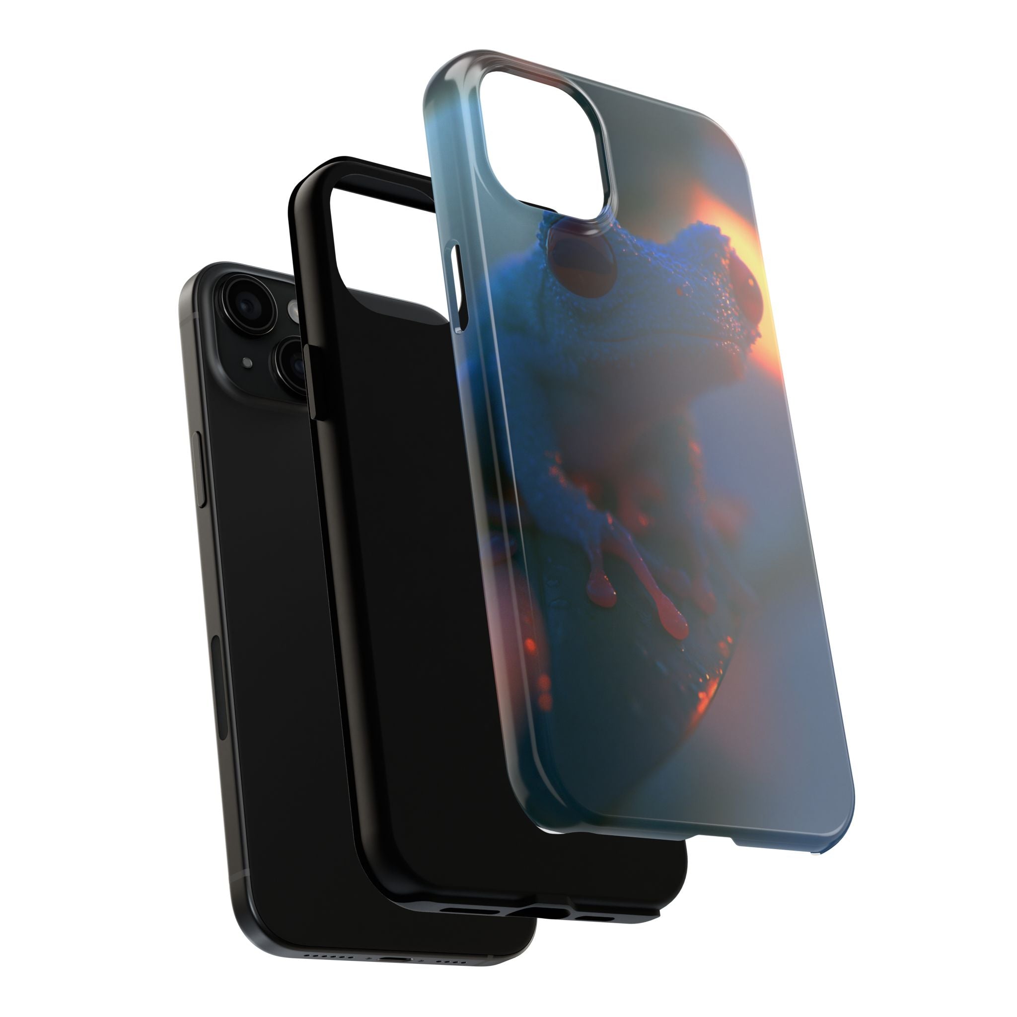 Sunset treefrog phone case