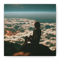 Lonely girl matte canvas print