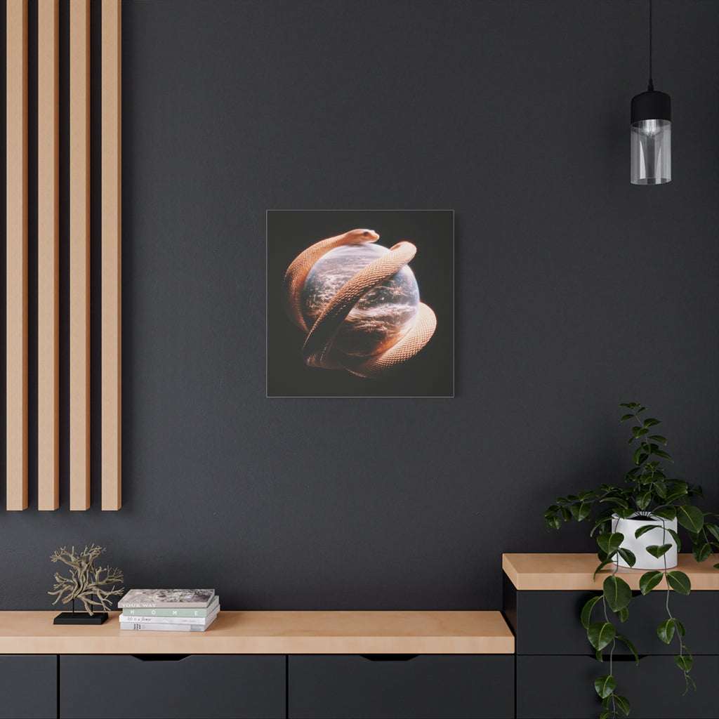 Evil world matte canvas print