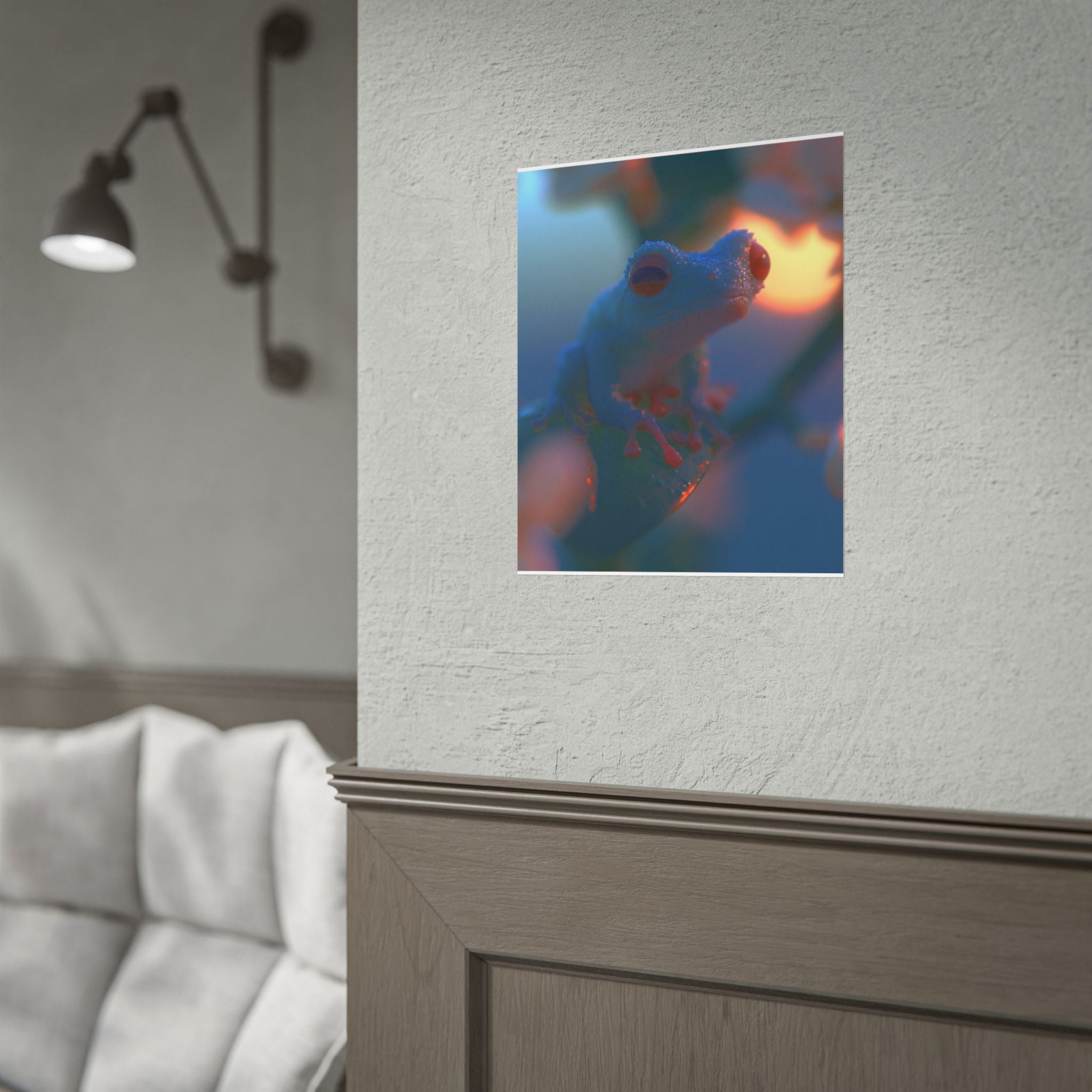 Sunset treefrog poster
