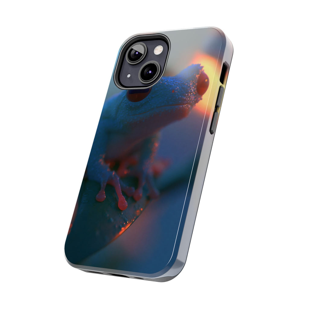 Sunset treefrog phone case