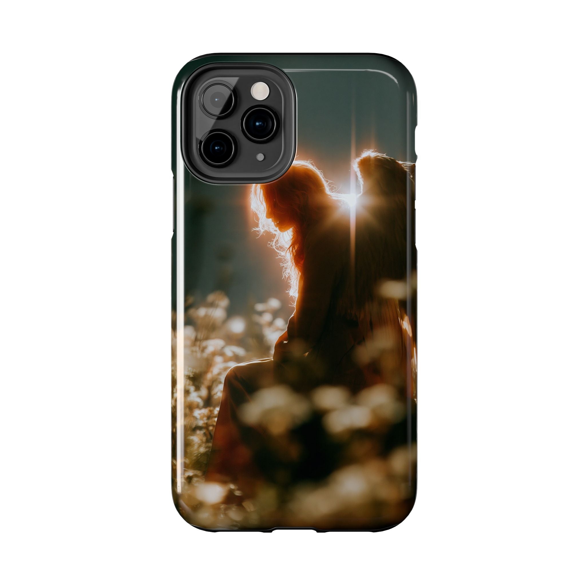 Thoughtful angel phone case