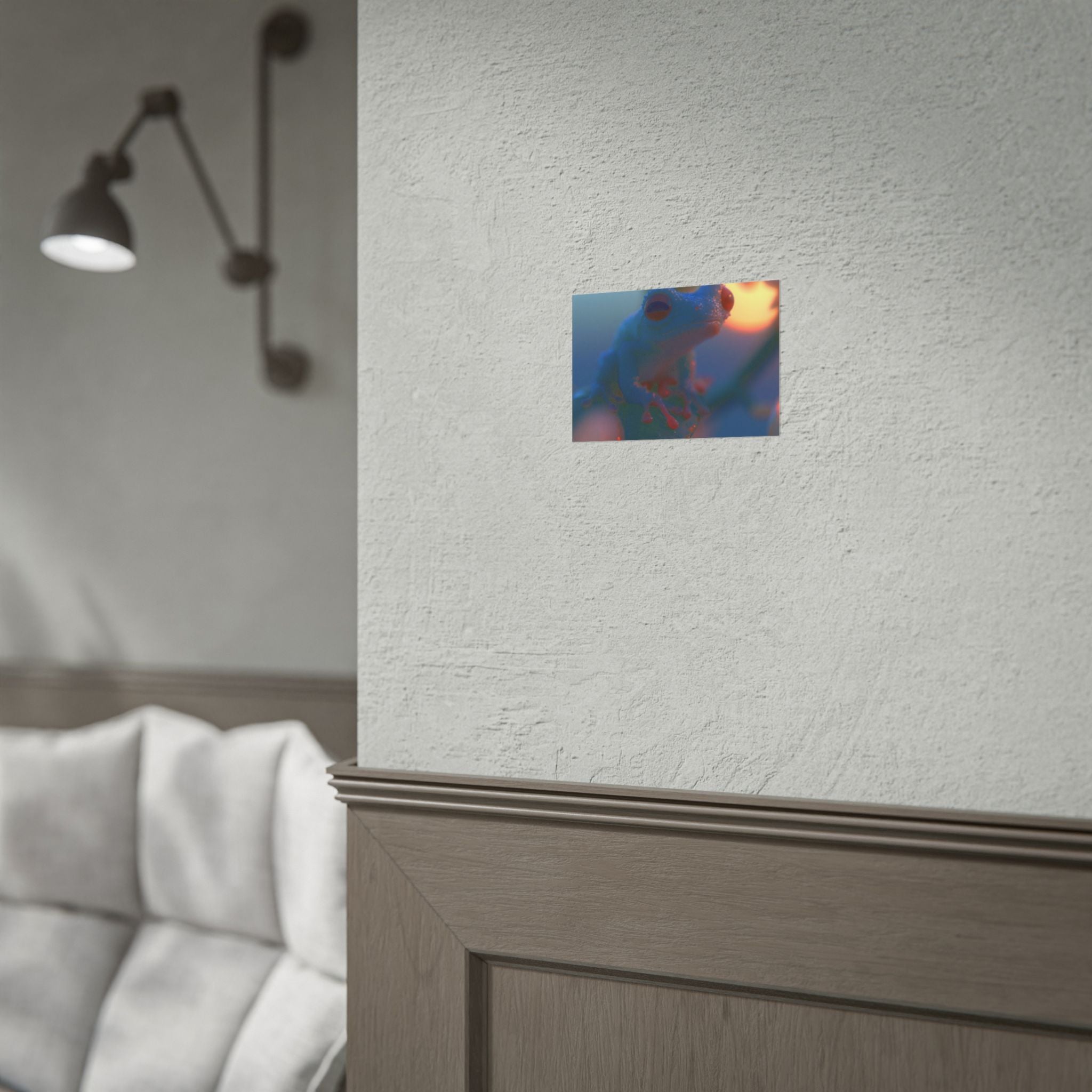 Sunset treefrog poster