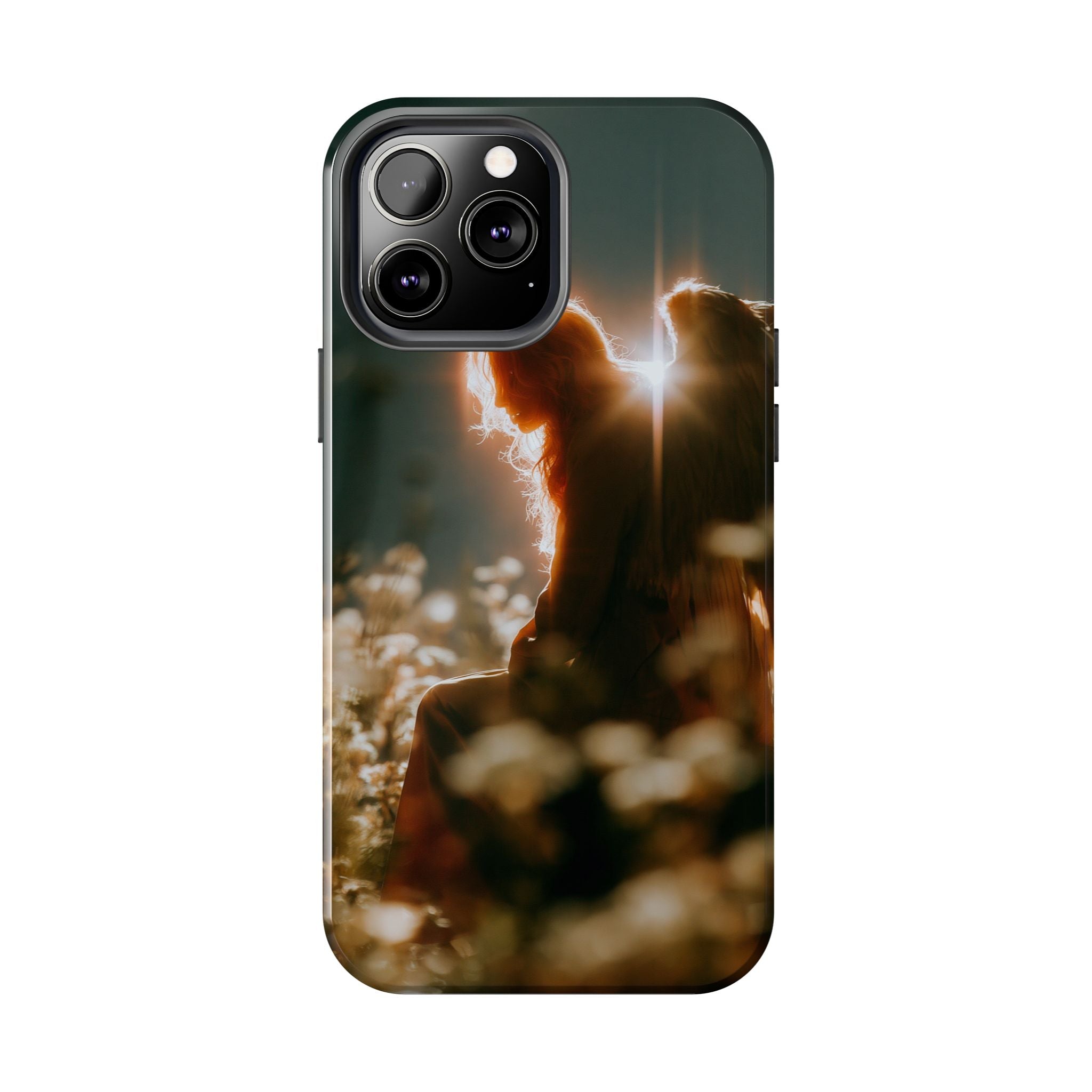 Thoughtful angel phone case