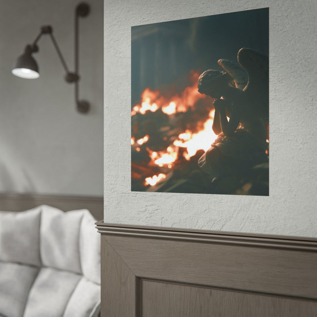Mourning angel poster
