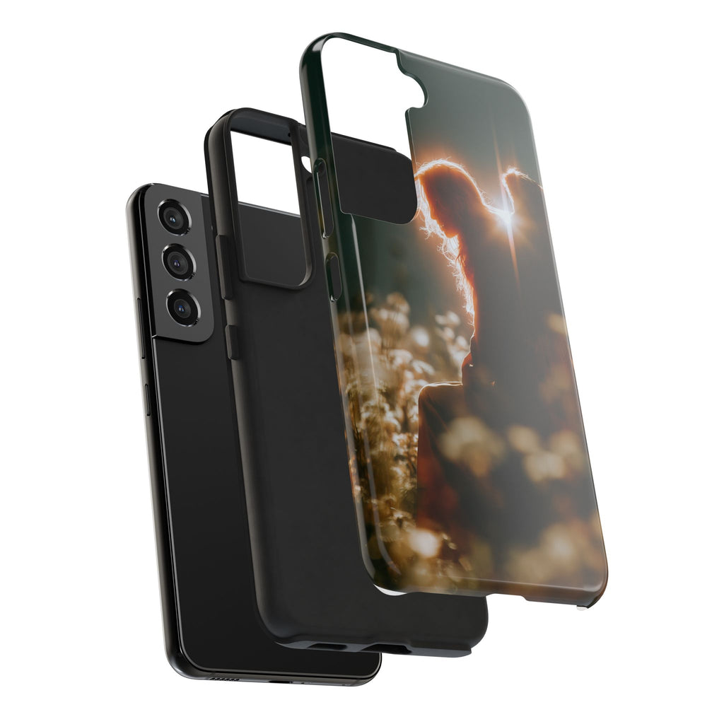 Thoughtful angel phone case